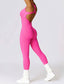 The model wearing Beverly Sports Jumpsuit slimming shaper tight lifting jumpsuit romper leggings bodysuit yoga outfit set