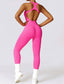 The model wearing Beverly Sports Jumpsuit slimming shaper tight lifting jumpsuit romper leggings bodysuit yoga outfit set