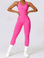 The model wearing Beverly Sports Jumpsuit slimming shaper tight lifting jumpsuit romper leggings bodysuit yoga outfit set