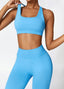 The model wearing Alanya 2pcs Set: High Waist Leggings & Sports Bra slimming shaper tight lifting jumpsuit romper leggings bodysuit yoga outfit set