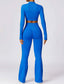 The model wearing Havana 2pcs Set: Long Sleeved Shirts & Leggings slimming shaper tight lifting jumpsuit romper leggings bodysuit yoga outfit set