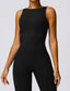 The model wearing Shaping Seamless Lifting Scrunch Unitard Jumpsuit slimming shaper tight lifting jumpsuit romper leggings bodysuit yoga outfit set