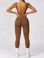 The model wearing Shaping Seamless Lifting Scrunch Unitard Jumpsuit slimming shaper tight lifting jumpsuit romper leggings bodysuit yoga outfit set