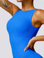 The model wearing TOKYO Seamless Jumpsuit slimming shaper tight lifting jumpsuit romper leggings bodysuit yoga outfit set