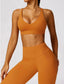 The model wearing AstraYoga 2pcs Set: High-Waist Leggings and Ultimate Support Sports Bra front view slimming shaper tight lifting jumpsuit romper leggings bodysuit yoga outfit set