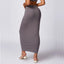 The model wearing Lounge PoshFlex Mid length Skirt