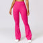 The model wearing Rose red Havana Pants Sport High Waist - NUFIT STORE slimming shaper tight lifting jumpsuit romper leggings bodysuit yoga outfit set