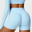 The model wearing Bahamas Fitness Shorts - NUFIT STORE back view slimming shaper tight lifting jumpsuit romper leggings bodysuit yoga outfit set