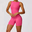 The model wearing TOKYO Seamless Rompers Jumpsuits Sportswear - NUFIT STORE slimming shaper tight lifting jumpsuit romper leggings bodysuit yoga outfit set