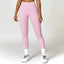 The model wearing Pink Bahamas Fitness Leggings - NUFIT STORE slimming shaper tight lifting jumpsuit romper leggings bodysuit yoga outfit set