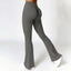 The model wearing Free grey Santa Barbara Yoga High Waist Pants - NUFIT STORE slimming shaper tight lifting jumpsuit romper leggings bodysuit yoga outfit set