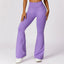 The model wearing Smoked purple Havana Pants Sport High Waist - NUFIT STORE slimming shaper tight lifting jumpsuit romper leggings bodysuit yoga outfit set