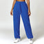 The model wearing blue Malibu Pants - NUFIT STORE slimming shaper tight lifting jumpsuit romper leggings bodysuit yoga outfit set