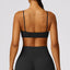 The model wearing Jamaica Sports Bra Push Up - NUFIT STORE slimming shaper tight lifting jumpsuit romper leggings bodysuit yoga outfit set