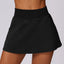 The model wearing Custom Black Lounge PoshFlex Skort